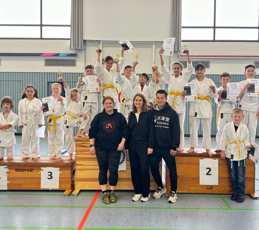Karate-Kids der GSV Hemmingen auf dem Siegertreppchen bei einem Anfänger-Turnier in Heilbronn